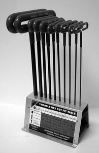 6" Cushion Grip T-Handle set  W/stand 3/32-3/8 cap. #50160