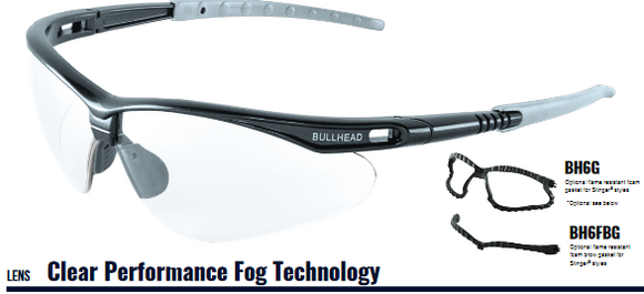 Stinger Gray Frame Clear Anti-Fog (1 pair)