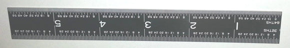 6x3/4 5R EZ-LOOK RIGID SCALE  (1/32+1/64)x(1/10+1/100)