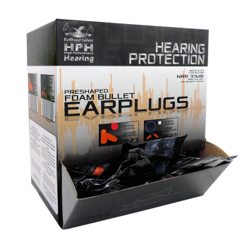 Single Use Foam Ear Plugs Orange (case 200 pair)