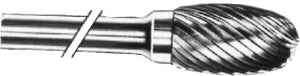 1/4 D/C OVAL BUR 6" OAL